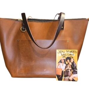 Portland Leather Lg Zip Honey Tote